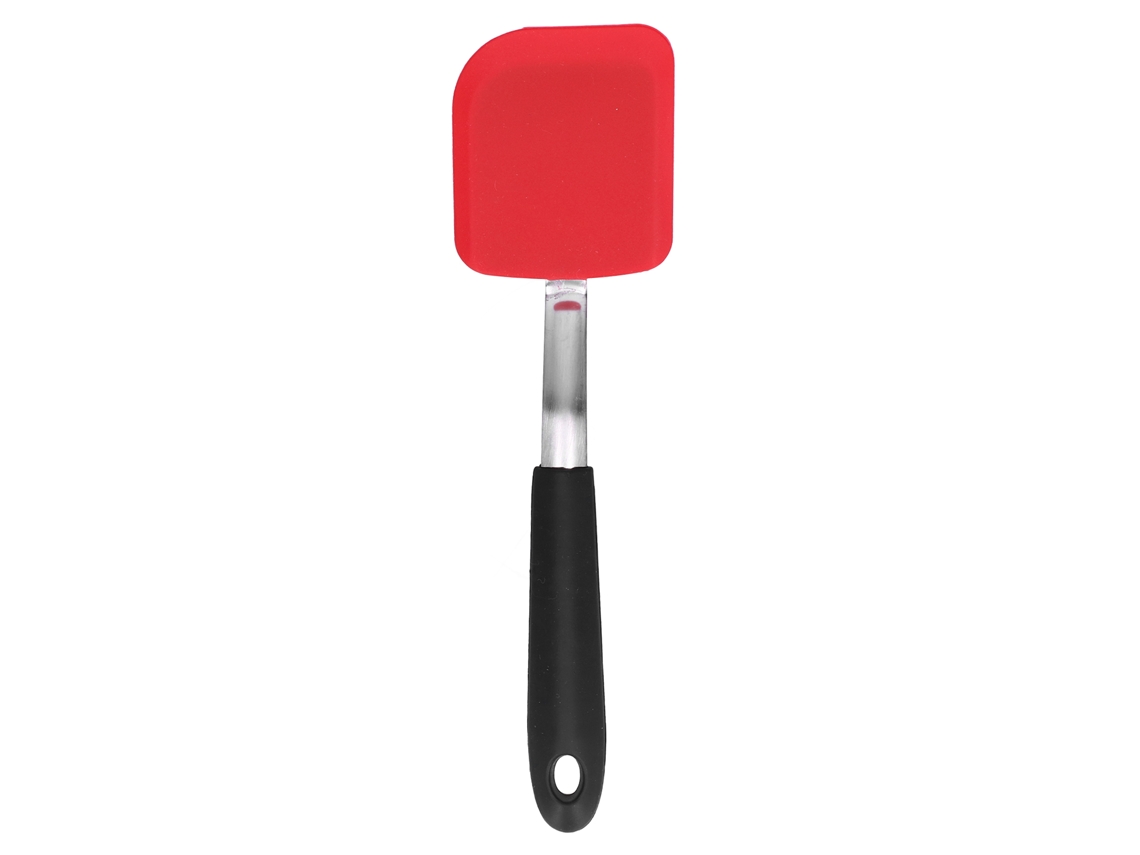 Espátula de fritura de silicone resistente ao calor aço inox para cozinha e panelas antiaderentes S/MARCA