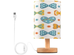 Abajur De Cabeceira In Format Nó Para Quarto, Con Portas De Regamento Usb C, Luminária De Mesa Cabeceira, Luminária