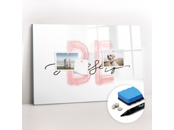 Quadro Magnético Inscrição "sê Tu Próprio" Para O Escritório Espelharte (60x40 Cm)