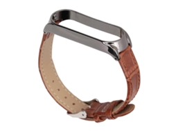 Pulseiras De Couro De Substituição Para Xiaomi Mi Band 6 E 5 Nfc Com Padrão De Bambu. Olysi Shop