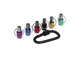 Laxiscreed Porta-bits De Impacto 6-em-1 Com Chaveiro, Extensor Colorido E Jogo De Soquetes