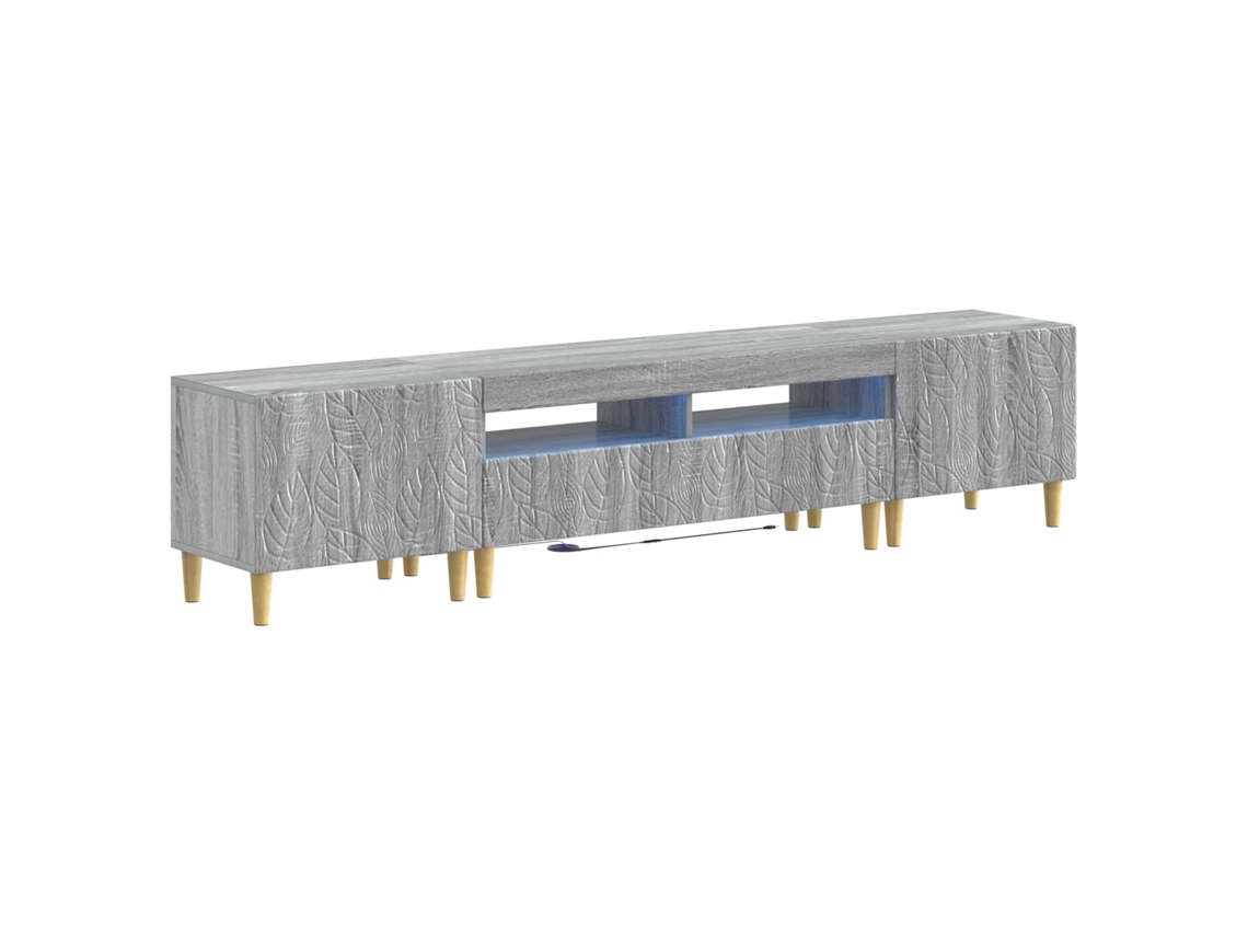 Vidaxl Armário De Tv Led De 5 Peças Sonoma Cinzento