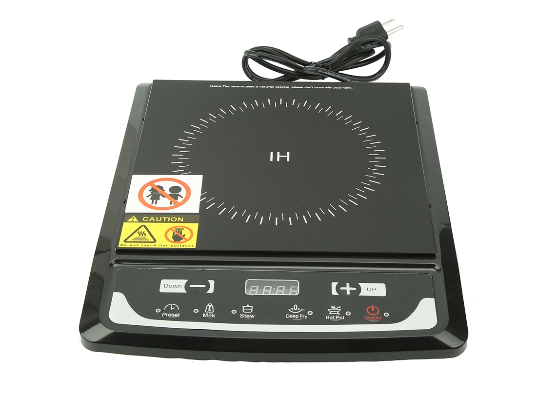 Fogão De Indução Doméstico E Comercial De Alta Potência Com Controle De Toque Laxiscreed, 110v, 1000w, Modelo Preto
