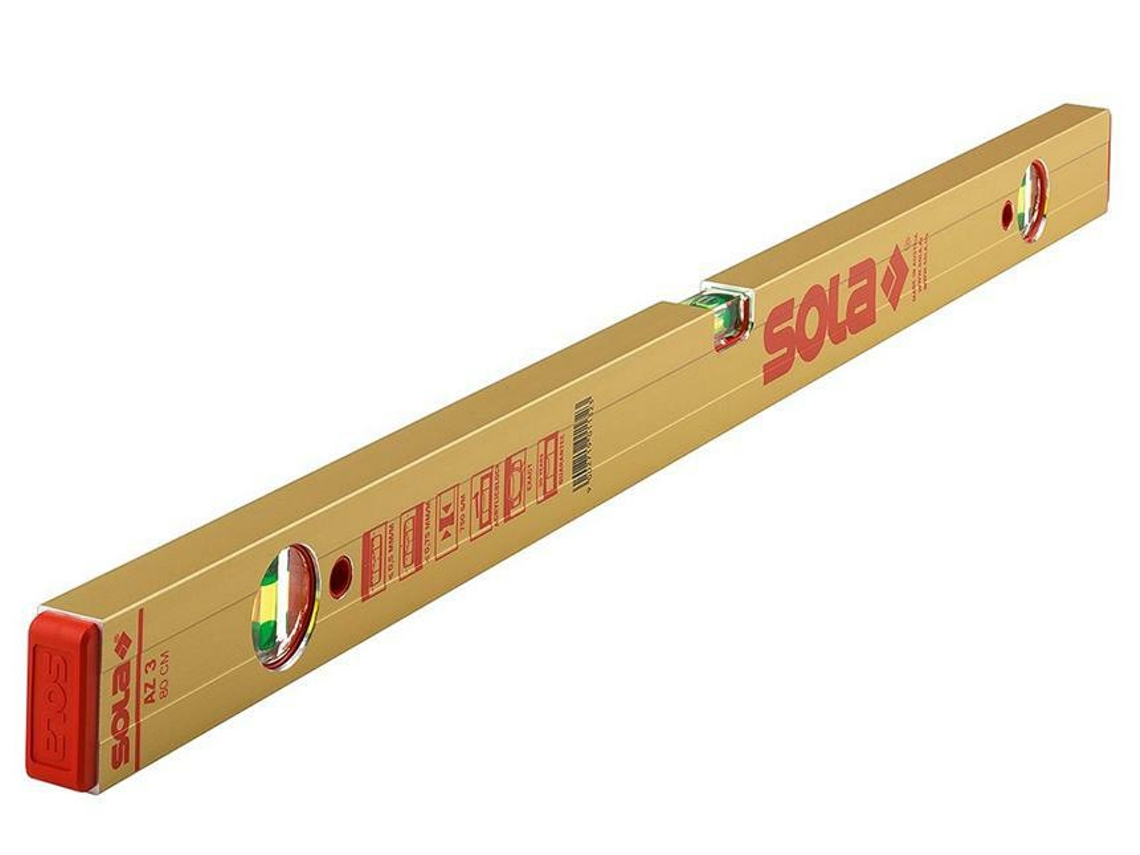 Nível de bolha de alumínio Az 3 200 200cm Sola