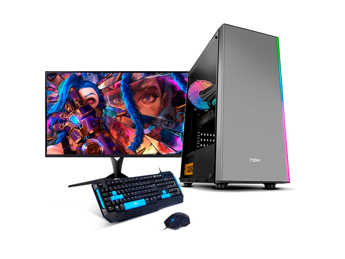 Desktops Gaming Neo-PC Omega (AMD Ryzen 5 4600G – 16 GB RAM – 1 TB SSD – Monitor FullHD 27" Teclado e Rato  –  Windows 11)