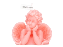 Mali vela de Anjo Aesthetic Cera de Soja Perfumada Decorativa Cute para Casa Casamento Rosa