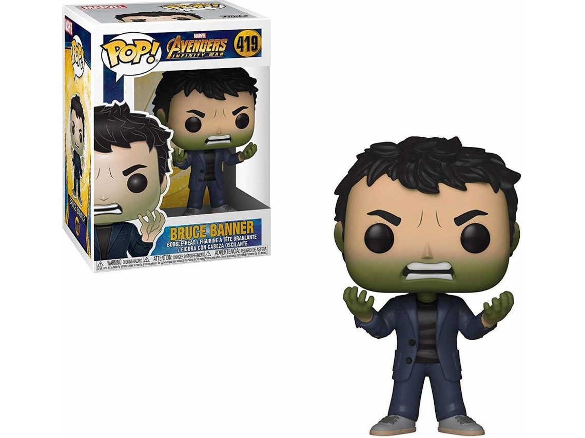 Figura Vinil FUNKO POP! Avengers Infinity War: Bruce Banner w/ Hulk Head