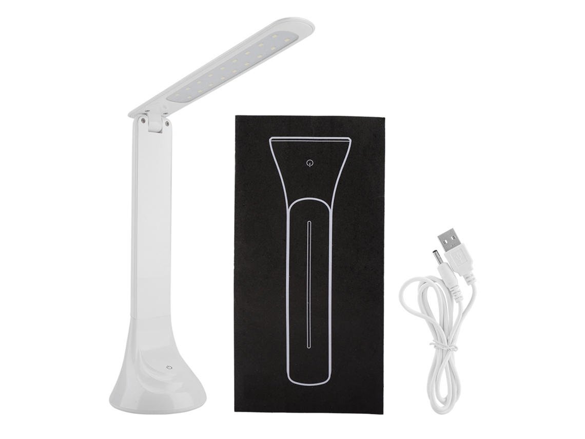 Lâmpada de Mesa Led Plegável Recarregável, Proteção Visão, 3 Níveis de Luminosidade | S/MARCA
