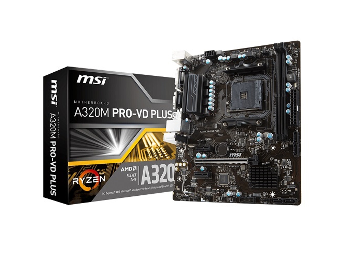 Motherboard MSI A320M PRO-VD/S (Socket AM4 - AMD A320 - Micro ATX ...