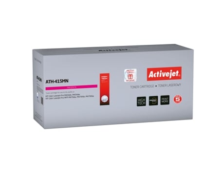 Tóner ACTIVEJET Ath-415Mn Chip Violeta Hp M479Fdw M479Fdn Hp Color Laserjet Pro: M454Dn M454Dw. Hp Color Laserjet Pro Mfp: M479Dw