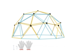 VEVOR Climbing Dome 12Ft Geometric Dome Climber Jungle Gym para Crianças de 3 a 10 Anos