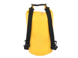 Bolsa Seca 20l Impermeável Pvc Amarela para Boating Kayaking