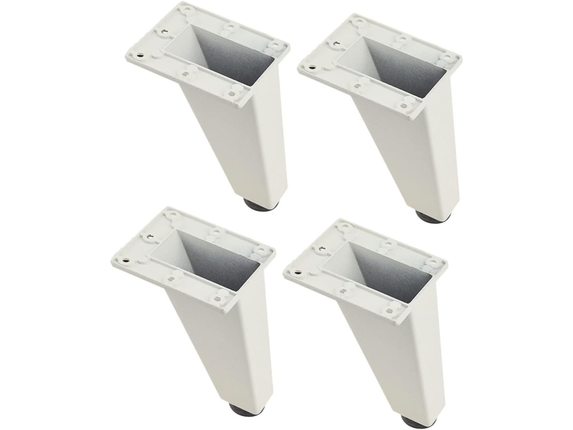 Conjunto De 4 Pés Ajustáveis Para Móveis, Em Liga De Alumínio, Com Alta Capacidade De Carga E Design Antiderrapante