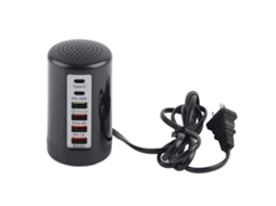 Carregador de Mesa EOOCOO (hub Usb de 6 Portas com Carregamento Rápido de 65w)