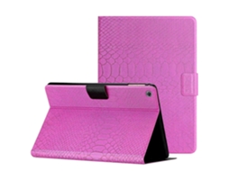 Capa Para Tablet Huawei Matepad T8 Em Couro Com Textura De Crocodilo Na Cor Sólida