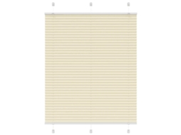 Vidaxl Creme Plissada Cega 110x150 Cm Largura Tecido 109,4cm Poliéster