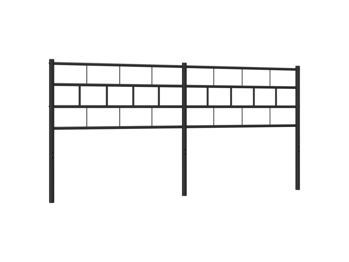 Headboard, Headboards Vidaxl Preto Aço (200 Cm)