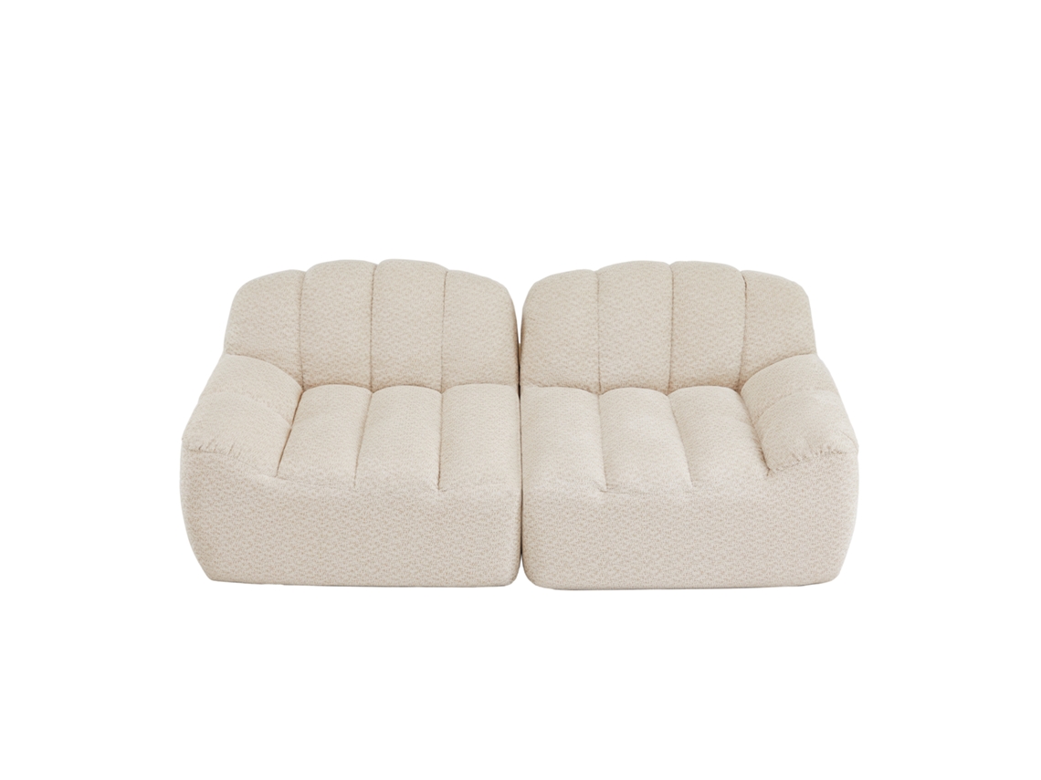 Sofá chaiselongue confortável, pronto para uso, com almofadas, bolsos laterais, cinza ORBITRA COMMERCE