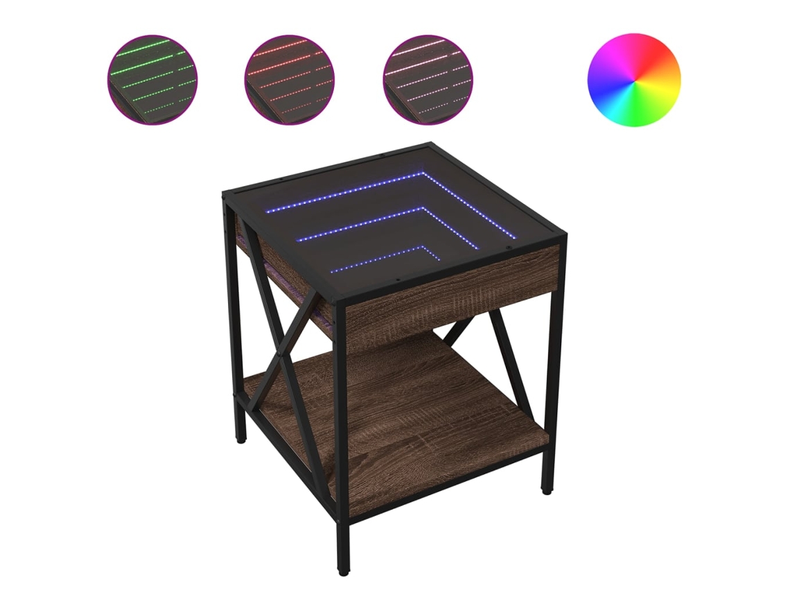 Coffee Table, Coffee Tables Vidaxl Marrom Madeira Processada (40 X 40 X 49 Cm)
