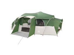 Conjunto 1 Barraca Familiar Vidaxl Verde Poliéster (10 Pessoas)