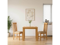 Vidaxl Conjunto De Sala De Jantar 3 Unid. Bege