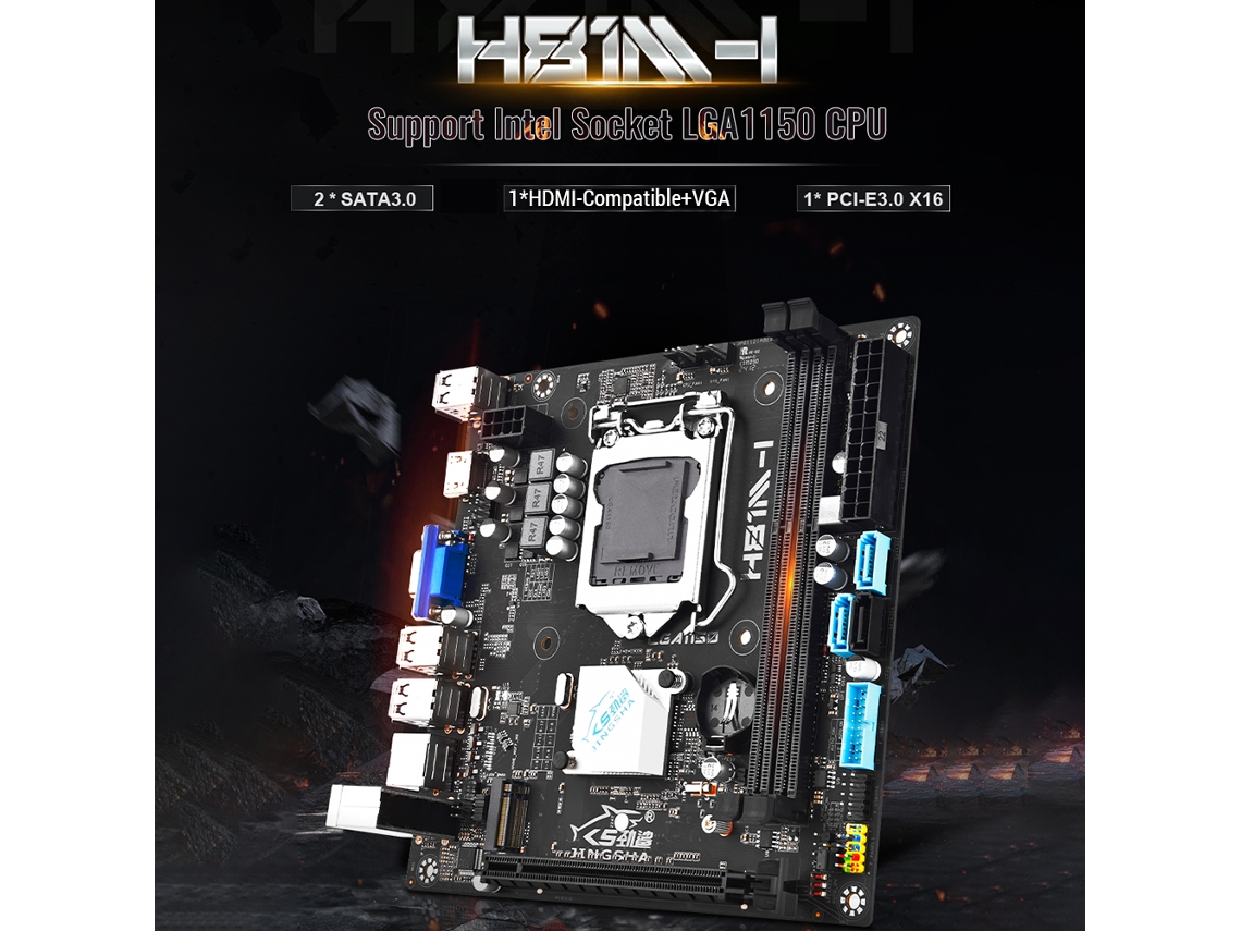 Placa-mãe Jingsha H81m Lga1150 Suporta Ddr3 Hdmi Vga Usb3.0 Sata3.0