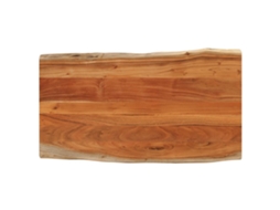 Vidaxl Tampo De Mesa Retangular Borda Viva 110x60x2,5 Cm Acácia Maciça