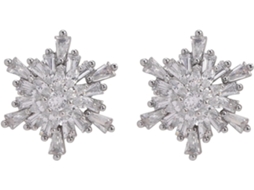 Support Rotatif Pour Écouteurs Avec Motif Flocons De Neige Étincelants En Métal Solide Accessoire Pour Clip