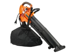 Aspirador soprador de folhas elétrico 3000w 3 em 1 saco coletor 40l verde BTFORUS