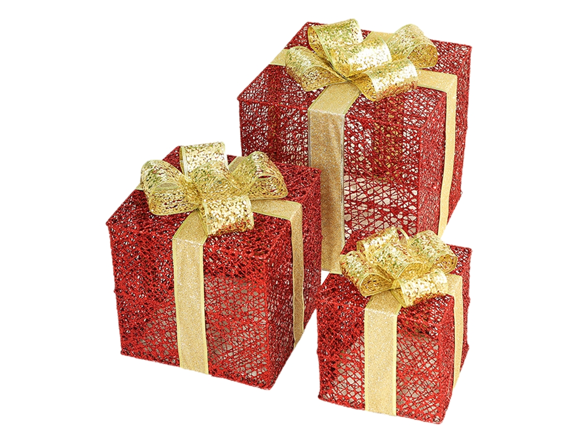 Caixa De Natal Vermelha Resistente Multifuncional