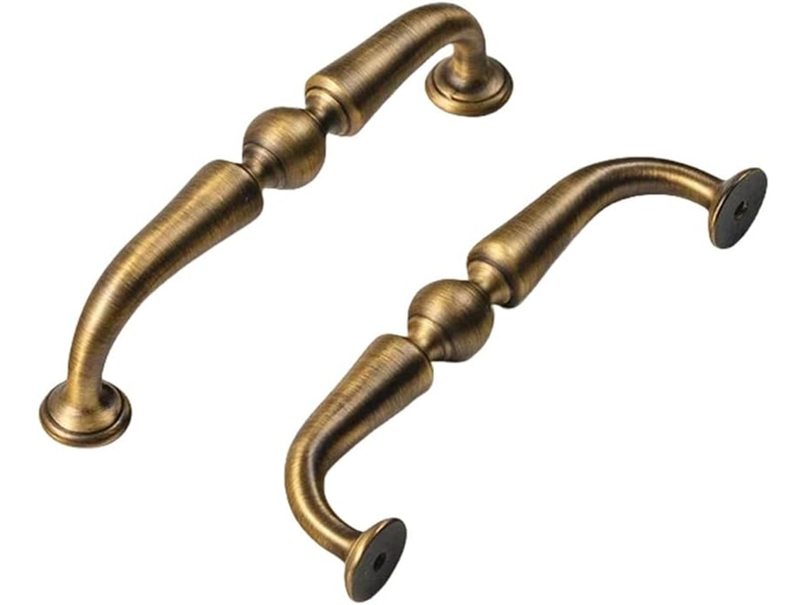 Puxadores De Móveis Retrô Em Latão Maciço, Estilo Antigo, C, 6152, 128 Mm