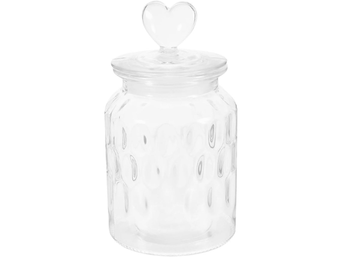 Jogo De Potes E Potes Vidro Plástico Villcase 650ml Para Chá, Com Tampas Herméticas E Boca Larga, Para Manter Os