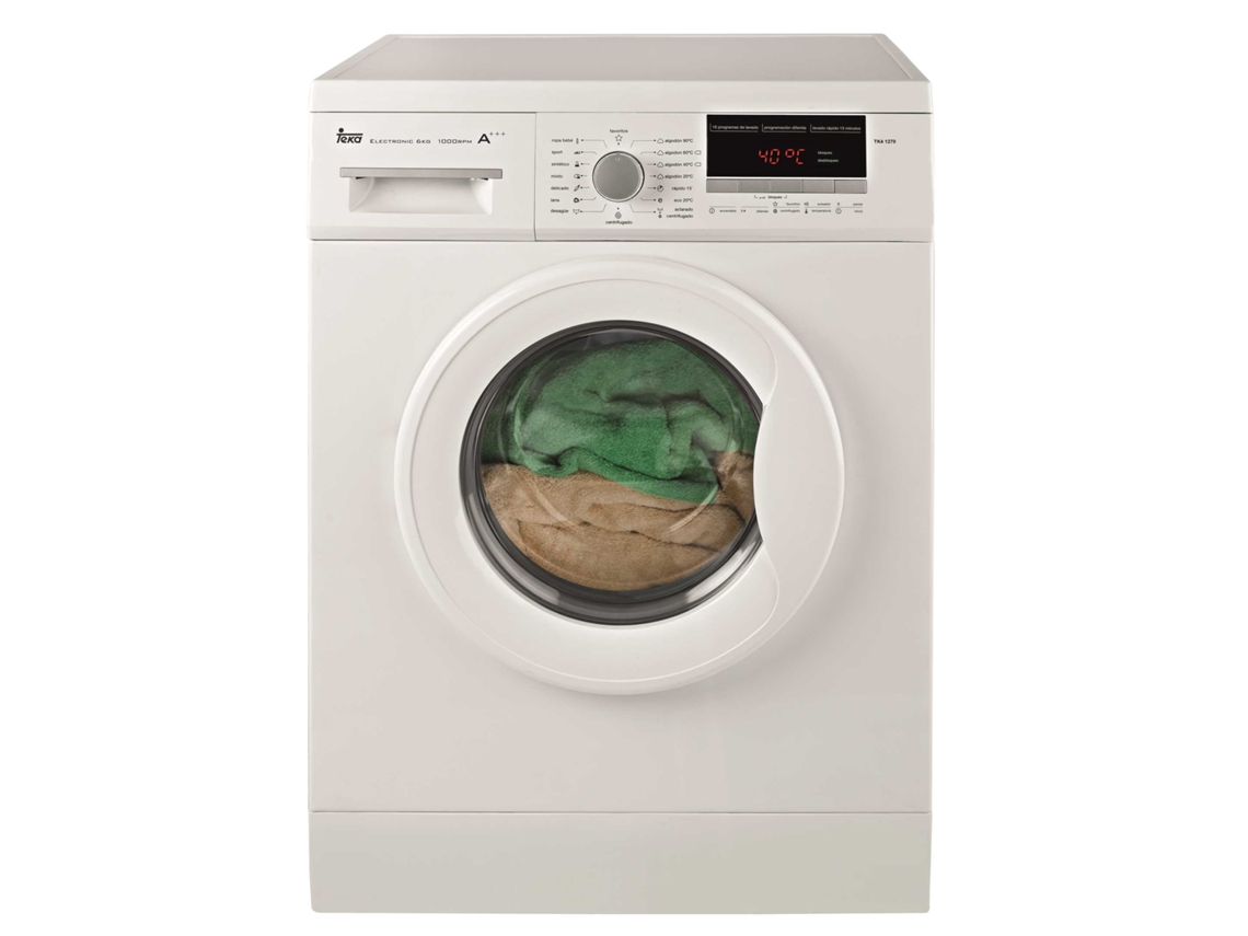 Máquina de Lavar Roupa TEKA TK4 1270 BR (7 kg - 1200 rpm - Branco)