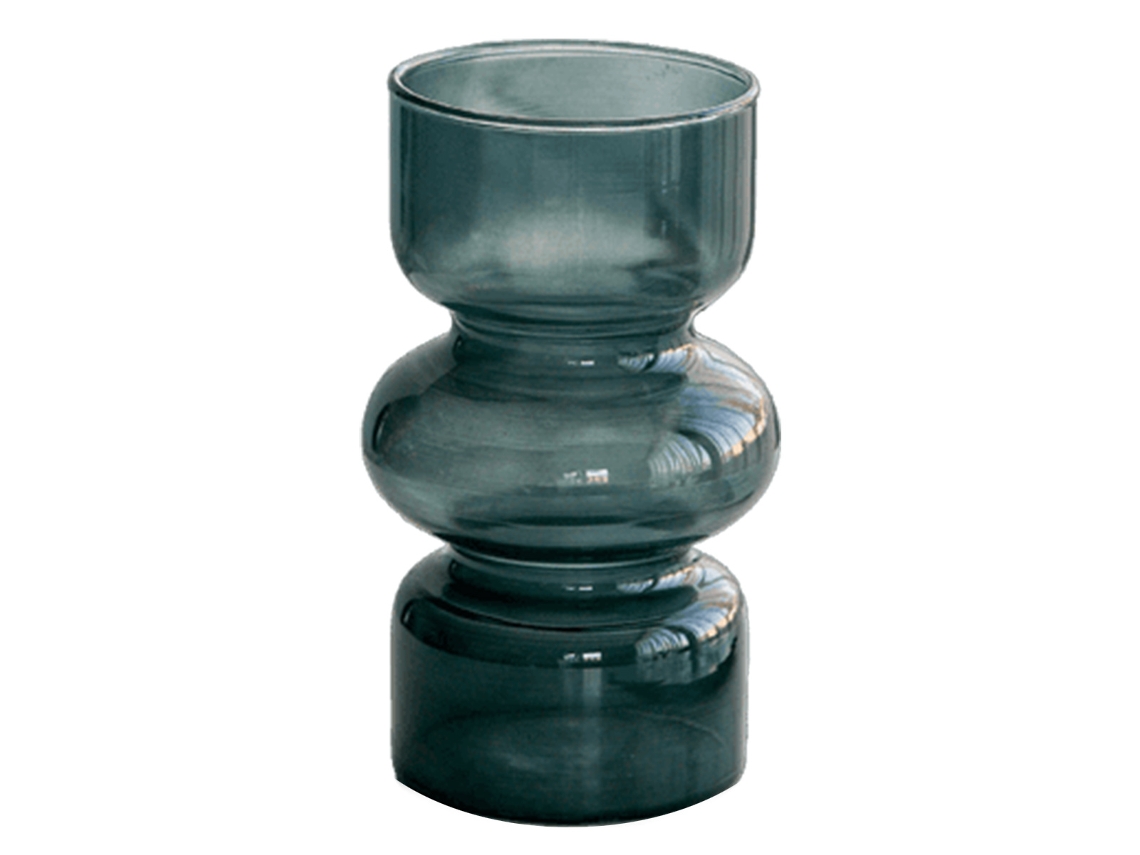 Vaso de Vidro Transparente para Flores Vaso Transparente Geométrico Moderno para Sala de Estar Escritório Mesa Central NEVEANCE