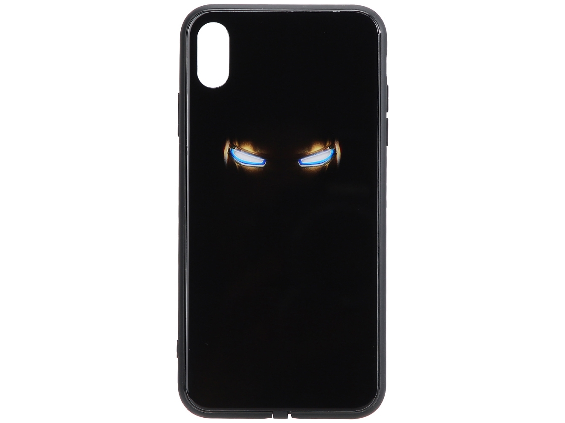 Capa de telefone iluminada do Homem de Ferro, protetora, para plataforma pequena EOOCOO