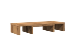 Monitor Stand, Monitor Stands Vidaxl Marrom Madeira Processada (60 X 24 X 10.5 Cm)