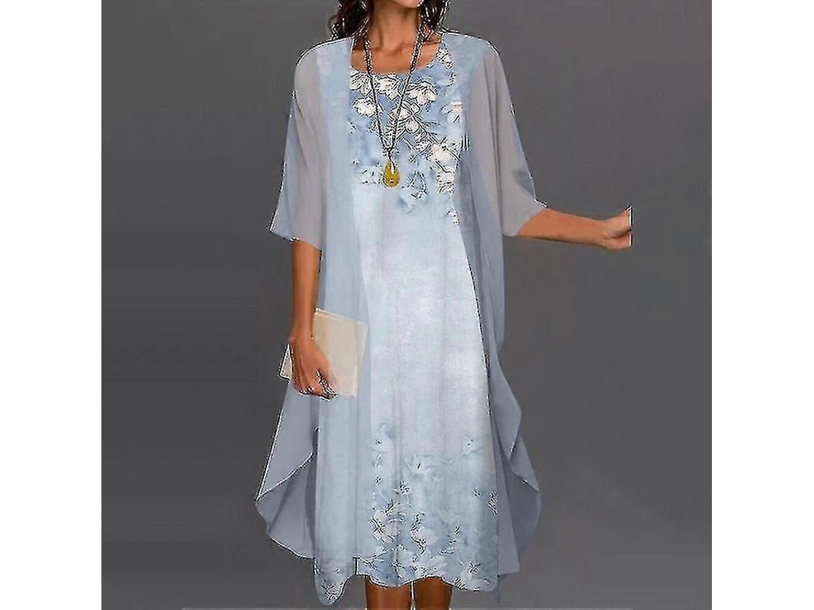 Conjunto feminino boêmio de duas peças com cardigã, estampa floral, modelo 2026, código S2024123014869