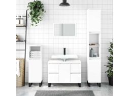 Vidaxl Armário De Casa De Banho 80x33x60 Cm Derivados Madeira Branco