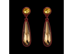 Brincos Femininos Moda Gotas De Água Cristal Marrom