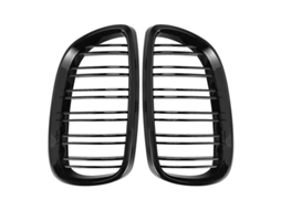 Gradeamento Kidney Sport Dianteiro 2pcs Compatível Com Bmw 3 Série E92 E93 M3 2 Portas 2006-2009 Preto Brilhante Preto Brilhante