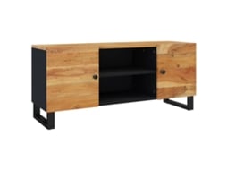 Tv Cabinet, Tv Cabinets Vidaxl Preto Madeira De Acácia (n/a)