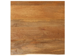 Vidaxl Tampo De Mesa C/ Borda Viva 80x80x2,5 Cm Mangueira Maciça