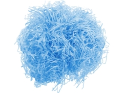 Raphia Effiloché Bleu En Papier, 1 Pacote Para Boîte Présent