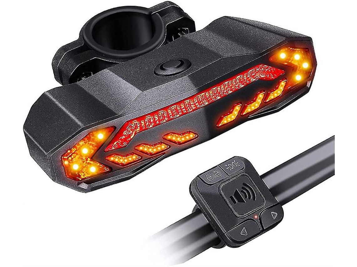Alarme Para Bicicleta Com Controle Remoto, Luz Traseira Para Bicicleta, Alarme Antifurto De 110 Db Aquaforge