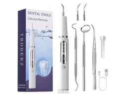 Ultra Sônico Dentes Limpador Placa Removedor Cálculo Removedor Portátil Casa Dentes Elétricos Limpador Yizhood K15 Branco