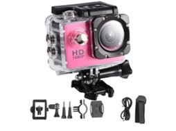Câmara Deportiva Dv Mini Ação Impermeável Para Ciclismo Ao Ar Livre Camcorder (rosa)
