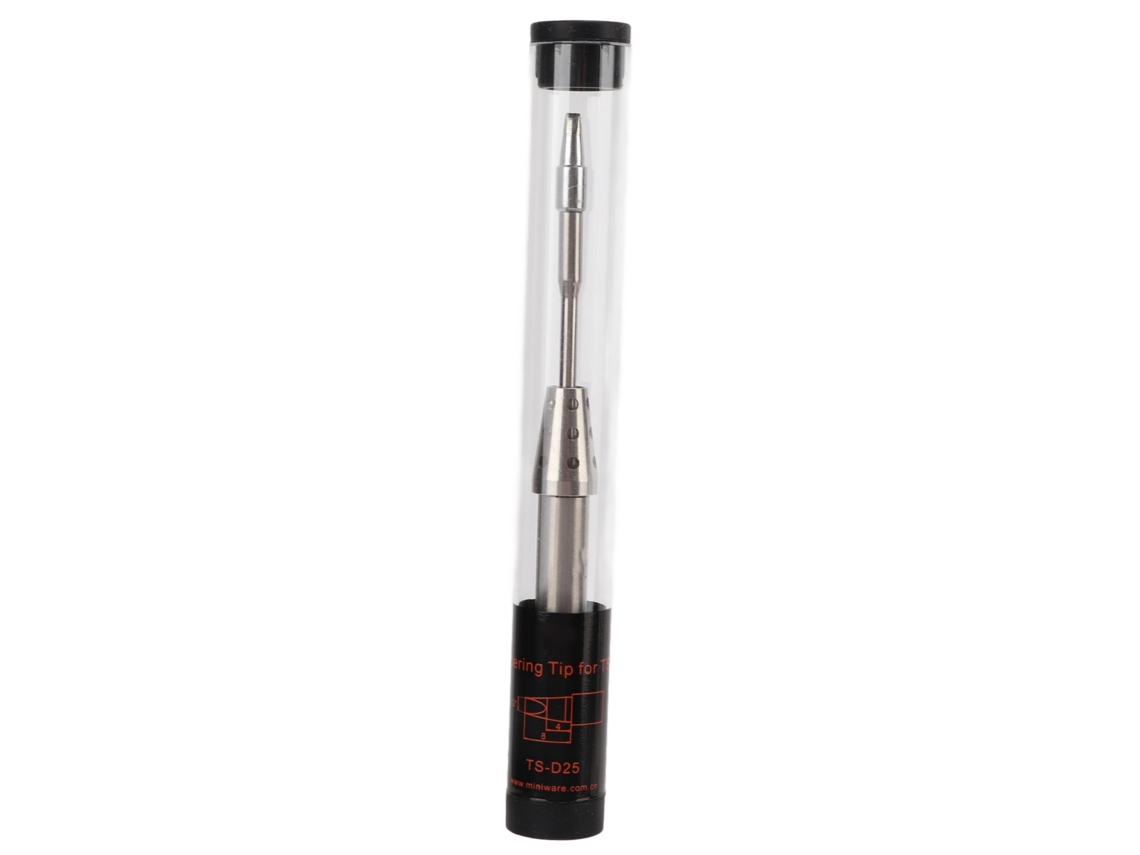 Ponta de ferro de soldar resistente a altas temperaturas para o modelo TS80 (TSD25 105mm)