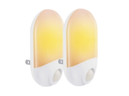 2026 lâmpada Noturna Led 2 Pack com Sensor Fotoresistor, Luz Branca Quente para Crianças, Salas, Banheiros, Plug in Uk