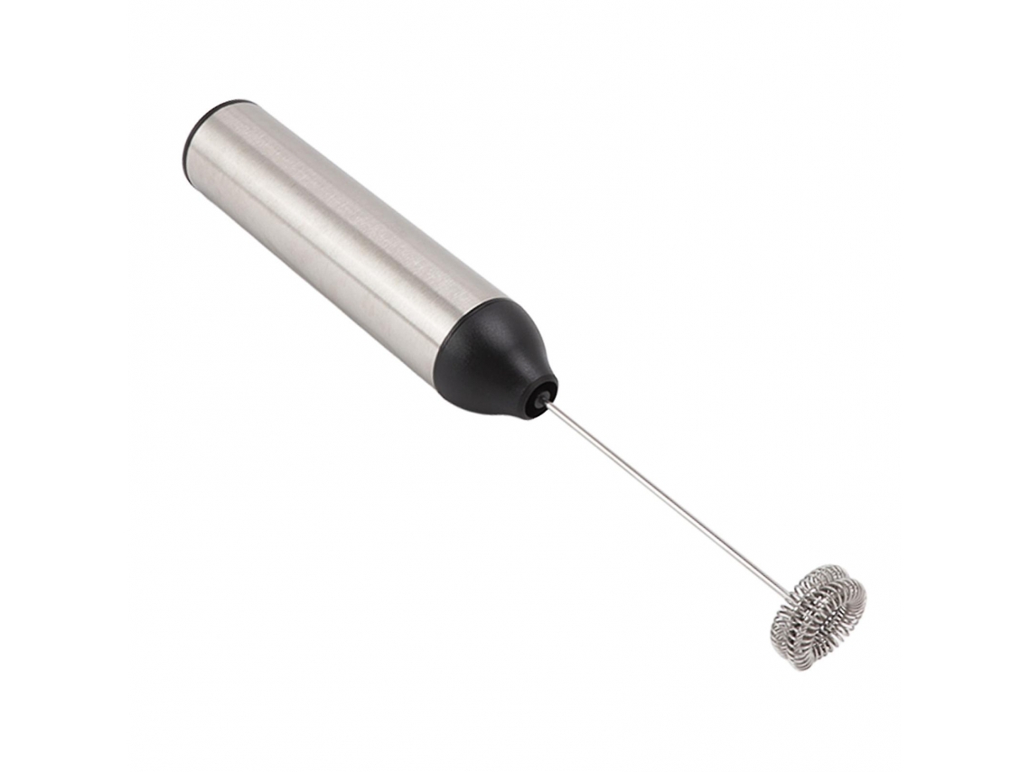 Batedor De Leite Elétrico Portátil Com 2 Cabeças Mistura, Leve, Em Aço Inoxidável E Abs.