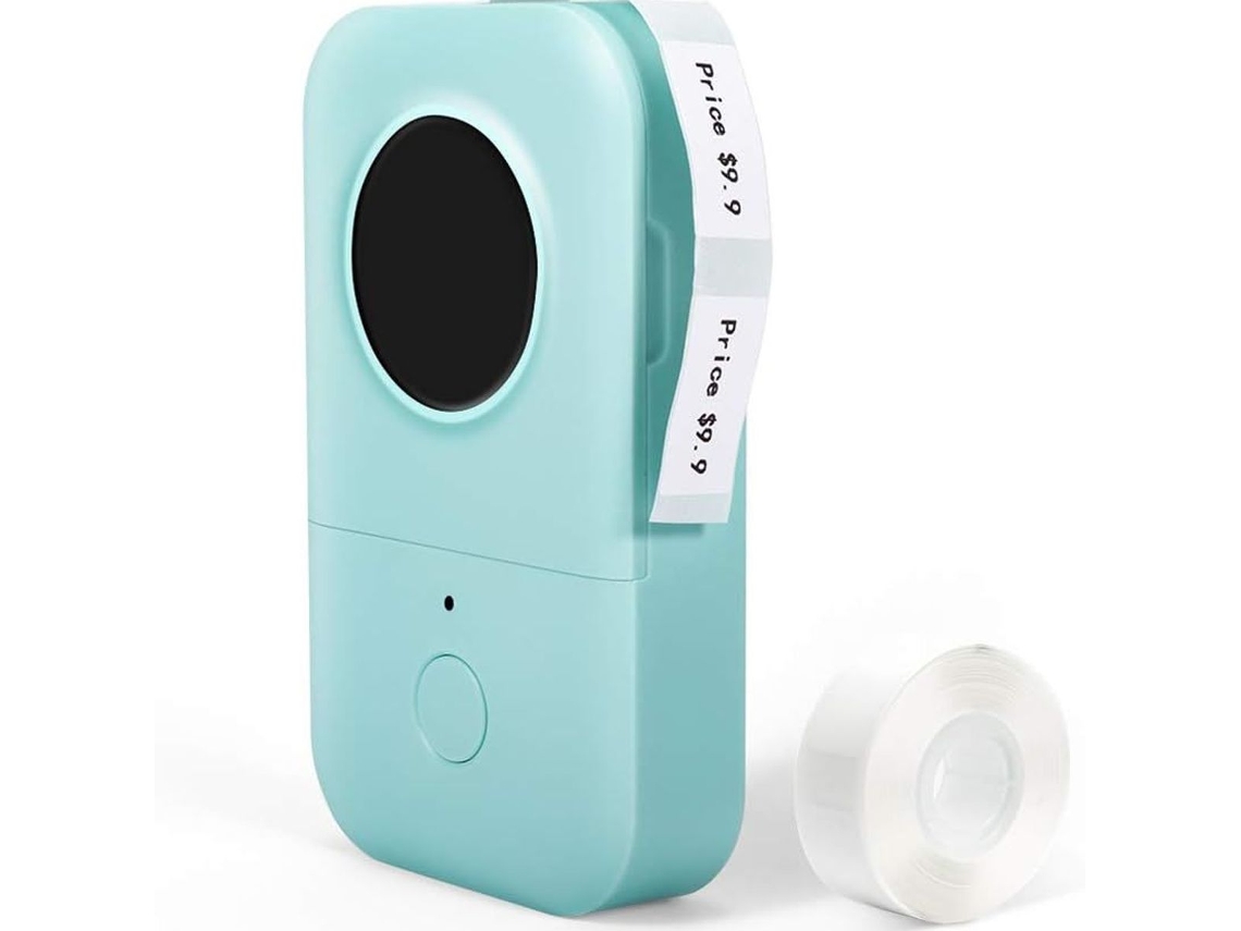 Mini Impressora Térmica Portátil, D30, Com Bluetooth, Verde